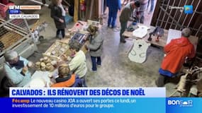 Calvados: des bénévoles préparent les décorations de Noël à Vieux