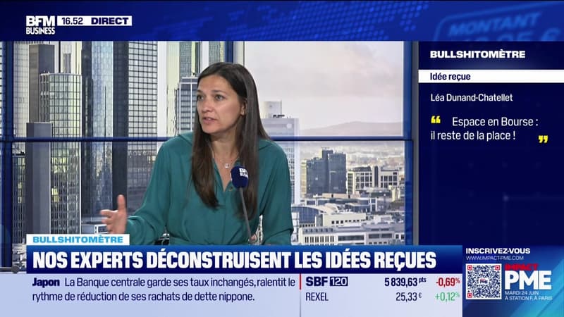 Bullshitomètre : Espace en Bourse : il reste de la place ! - FAUX répond Léa Dunand-Chatellet - 17/06