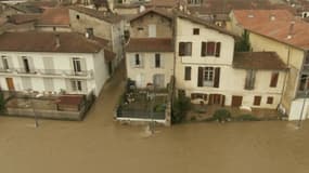 Image d'illustration des inondations à Tartas, dans les Lances, jeudi 31 décembre