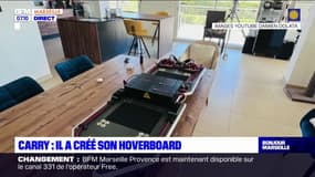 "Un rêve de gosse": à Carry-le-Rouet, Damien a créé son propre hoverboard