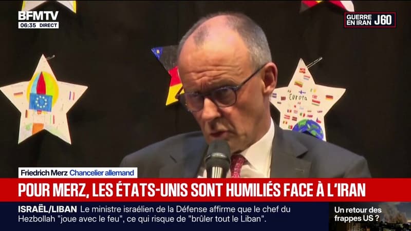 Friedrich Merz, chancelier allemand, estime que les États-Unis sont humiliés par l'Iran