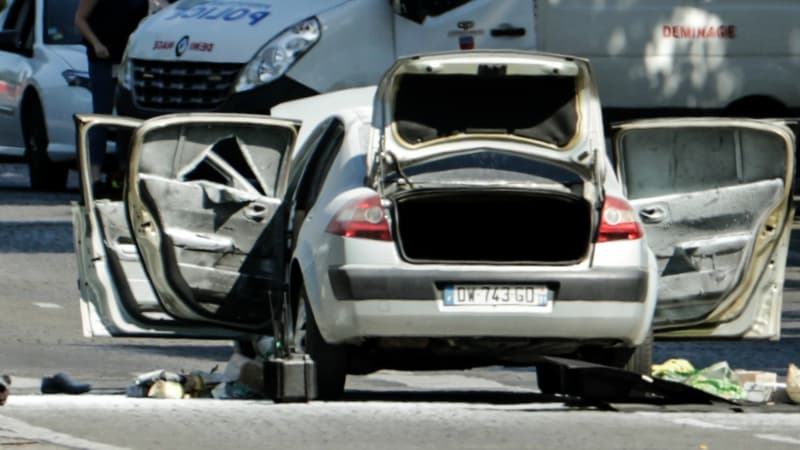 La voiture de l'assaillant