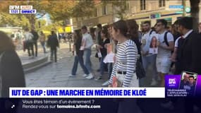 Gap: plus d'une centaine de personnes ont participé à la marche blanche en mémoire de Kloé, étudiante morte dans un accident à Cros