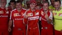 Sebastian Vettel et le team Ferrari