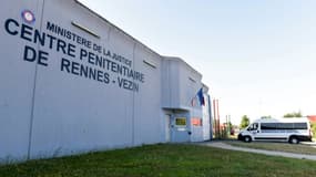 La prison de Rennes-Vezin, le 16 juillet 2018 à Vezin-le-Coquet, en Ille-et-Vilaine