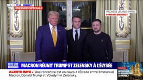 Volodymyr Zelensky et Donald Trump réunis à l'Élysée autour d'Emmanuel Macron pour une réunion trilatérale 