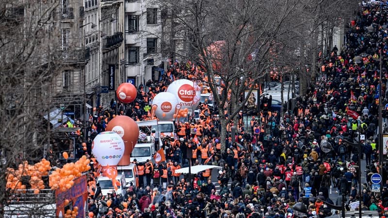 Réforme des retraites: la CGT revendique plus d'un million de manifestants en France, 368.000 selon la police