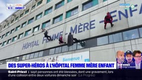 Des super-héros à l'hôpital Femme-Mère-Enfant