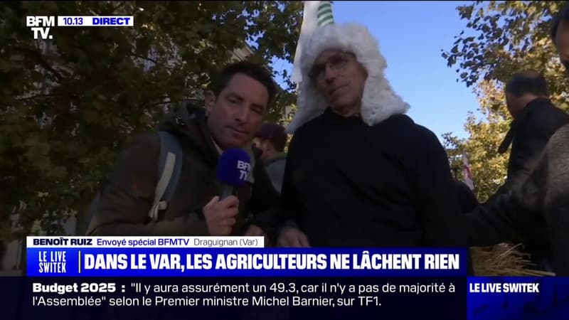 Var: des agriculteurs simulent le procès des administrations publiques, pour lutter contre la multiplication de normes