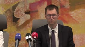 Loïc Abrial, le procureur de la République de Senlis le 22 mai 2025 à l'occasion d'une conférence de presse.