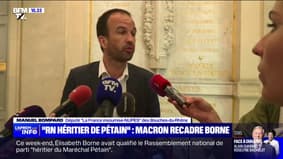 "RN héritier de Pétain" pour Élisabeth Borne: "Je combats le Rassemblement National par tous les moyens" explique Manuel Bompard (LFI)