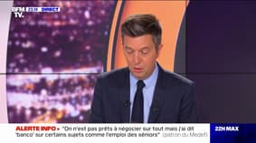 Perspective de 5% de chômage en 2027 : "Facile en chiffres, compliqué en réalité" pour Geoffroy Roux de Bézieux (MEDEF)