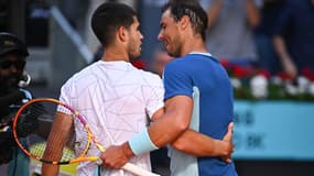 Carlos Alcaraz avec Rafael Nadal.