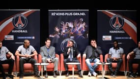 Hansen, Dinart, Gardent, Blanc, Martini, Honrubia et Abalo étaient tous réunis mardi pour présenter le projet du club de la capitale