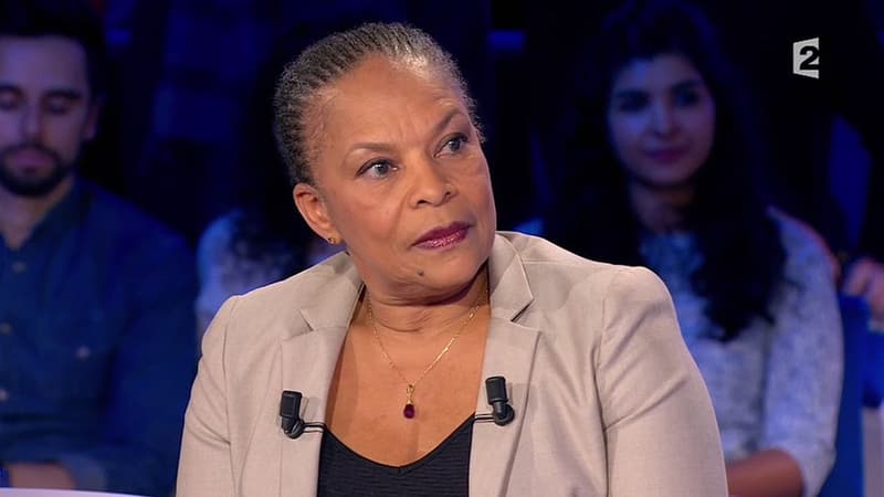 Christiane Taubira sur le plateau de On  n'est pas couché, sur France 2, le 6 février 2016.