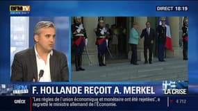 Crise grecque: François Hollande reçoit Angela Merkel à l’Élysée