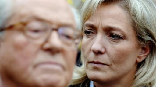 Jean-Marie et Marine Le Pen le 17 mars 2007 à La Trinité-sur-Mer Jean-Marie et Marine Le Pen le 17 mars 2007 à La Trinité-sur-Mer