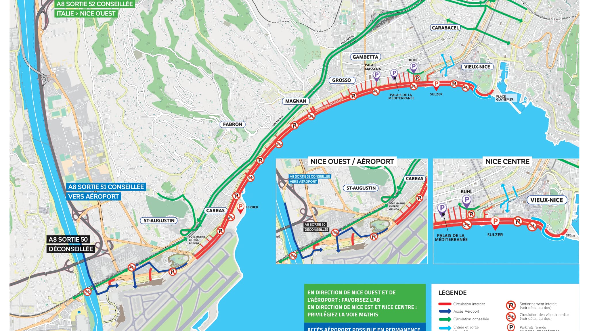 Le stationnement et la circulation seront impactés à Nice  dimanche 25 juin 2023 lors de l'Ironman. 