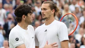 Wimbledon - Taylor Fritz et Alexander Zverev, le 8 juillet 2024