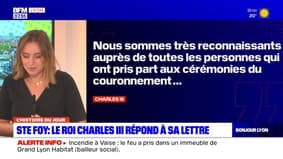 L'histoire du jour: une habitante de Sainte-Foy a reçu une réponse à sa lettre au roi Charles III