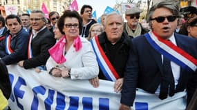 Gilbert Collard, député Front national, a défilé dimanche à Paris avec des élus UMP, UDI et PDC