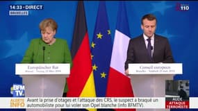 Prise d'otages à Trèbes: "Tout porte à croire qu'il s'agit d'une attaque terroriste", dit Macron