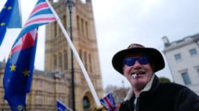 Un manifestant anti-brexit à Londres le 10 décembre 2018