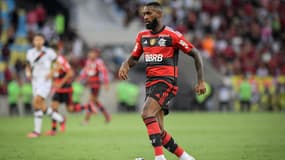 Gerson avec Flamengo, à Rio de Janeiro le 19 mars 2023