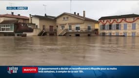 À Couthures-sur-Garonne l’eau est montée à plus d’1m50 par endroits
