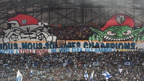 La banderole au Vélodrome pour OM-PSG