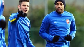 Olivier Giroud et Karim Benzema