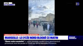 Réforme des retraites: blocage au lycée Saint-Exupéry de Marseille