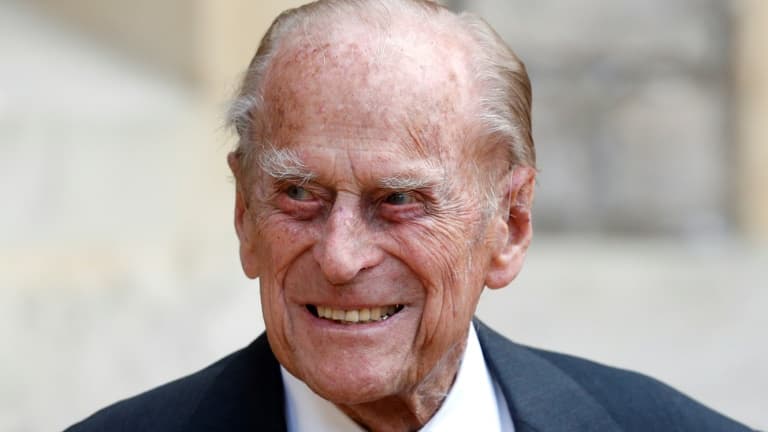 Le prince Philip, le 22 juillet 2020 au chateau de Windsor
