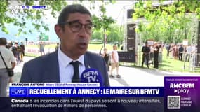 Rassemblement à Annecy: "Il faut saluer et féliciter les acteurs qui ont permis une issue des plus positives, même face à ce drame de barbarie", explique François Astrog, maire d'Annecy 