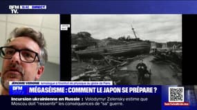 Séisme au Japon: "Sur l'échelle qu'on utilise, à chaque fois qu'on franchit un point de magnitude, l'énergie libérée est multipliée par 30", explique Jérôme Vergne, sismologue