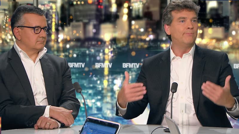 Yves Jégo et Arnaud Montebourg sur le plateau de BFMTV, le 18 juin. 