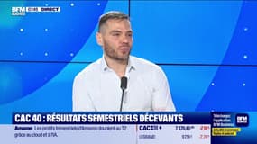 CAC 40 : résultats semestriels décevants