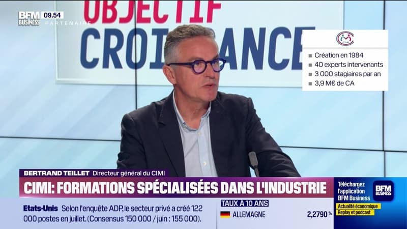 Bertrand Teillet (CIMI) : CIMI, formations spécialisées dans l'industrie - 01/08