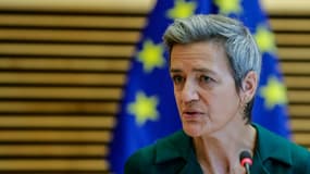 La commissaire européenne à la Concurrence, Margrethe Vestager, le 10 novembre 2021 à Bruxelles