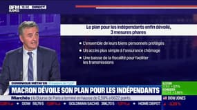 Dominique Métayer (U2P) : Macron dévoile son plan pour les indépendants - 16/09