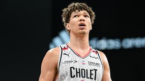 Tidjane Salaun, le 21/05/2024 lors d'un match de Betclic Elite entre Cholet et Paris