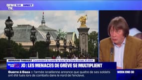 Travaux des Jeux olympiques: "L'essentiel des infrastructures a été réalisé dans les délais, dans les coûts et dans les conditions sociales", affirme Bernard Thibault, co-président du comité de suivi de la Charte sociale des JO 2024