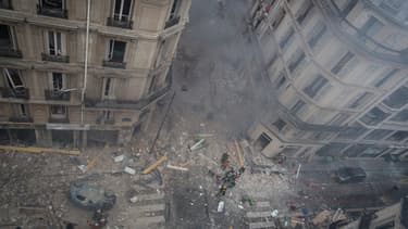 La rue de Trévise le 12 janvier.