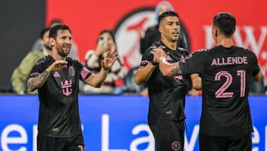 Lionel Messi célèbre son but lors de la victoire de l’Inter Miami sur le terrain de New York City FC (0-4), le 24 septembre 2025