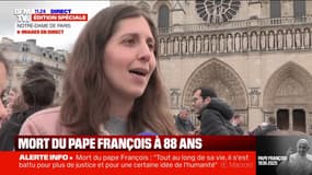 "Ça fait quelque chose", confie cette fidèle après la mort du pape François