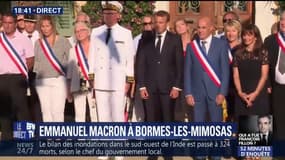 À Bormes-les-Mimosas, Emmanuel Macron effectue sa première sortie officielle