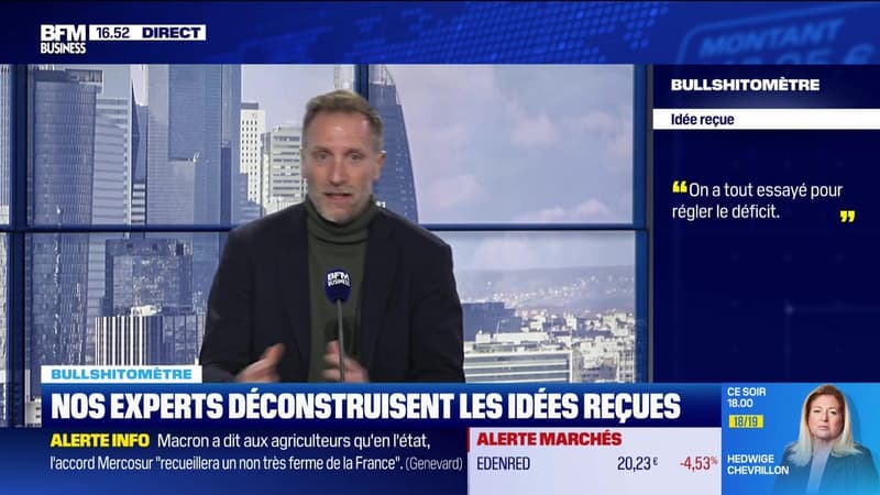 Bullshitomètre : "On a tout essayé pour régler le déficit" - FAUX répond Jean-François Robin - 12/11