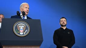 Joe Biden et Volodymyr Zelensky, le jeudi 11 juillet à Washington