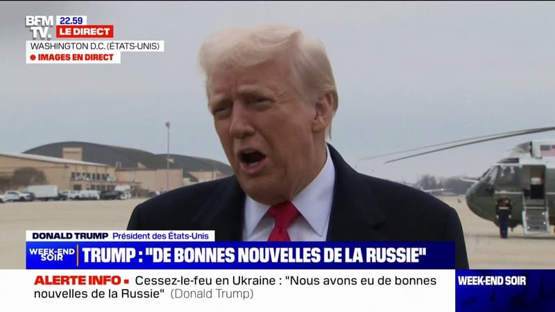 Guerre en Ukraine: "Nous avons eu de bonnes nouvelles de la Russie", affirme Donald Trump thumbnail