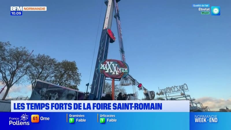 Rouen: la foire Saint-Romain a ouvert pour le début des vacances de la Toussaint